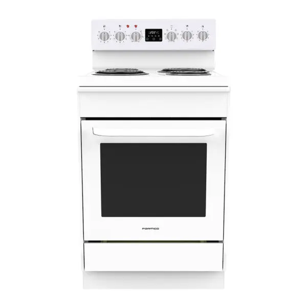 600mm Freestanding Stove, Radiant Coil Cooktop, 8 Function Electric Oven