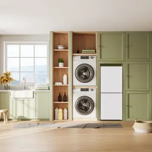 Mitsubishi MF-U218ET 2 Door Upright Freezer White