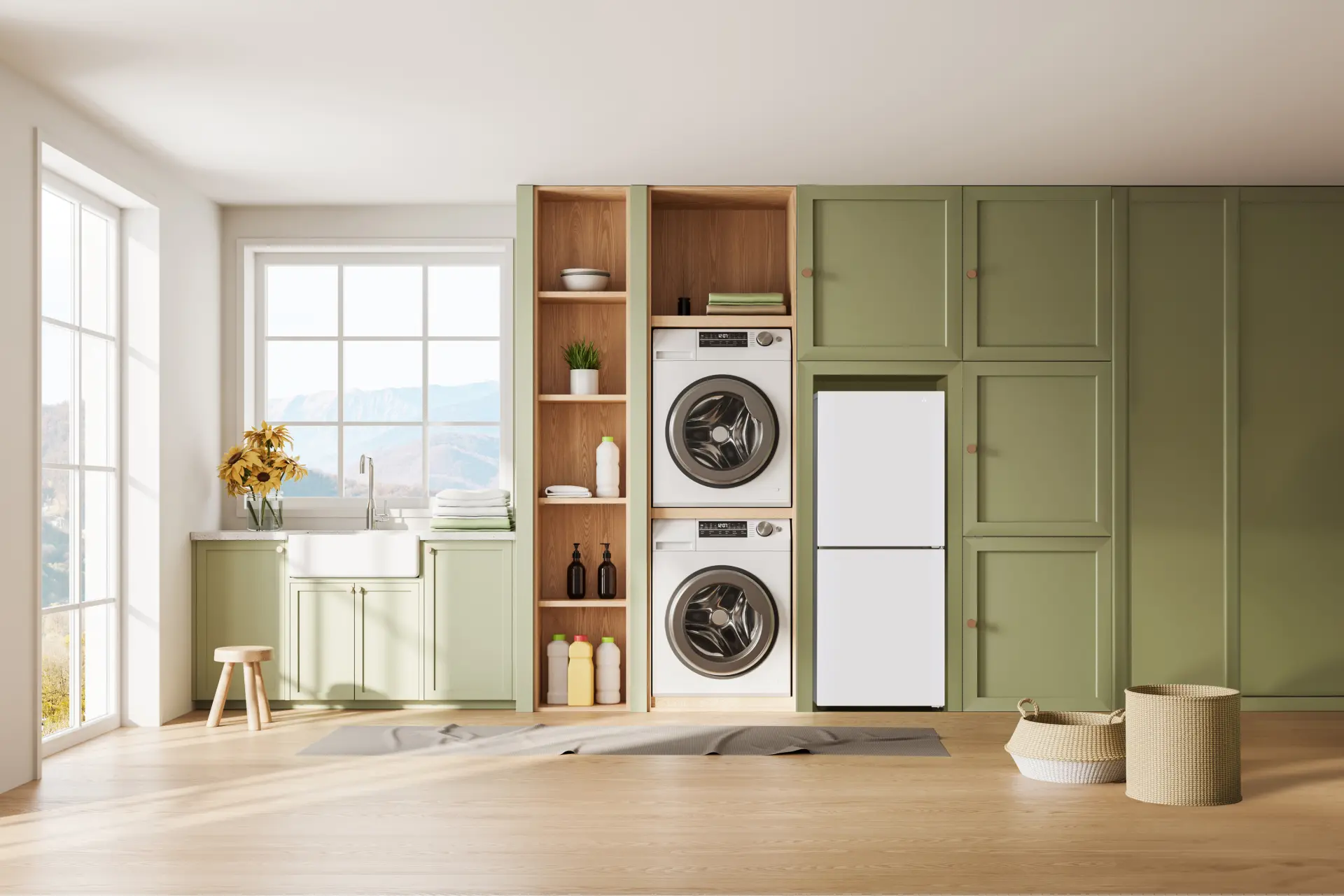 Mitsubishi MF-U218ET 2 Door Upright Freezer White