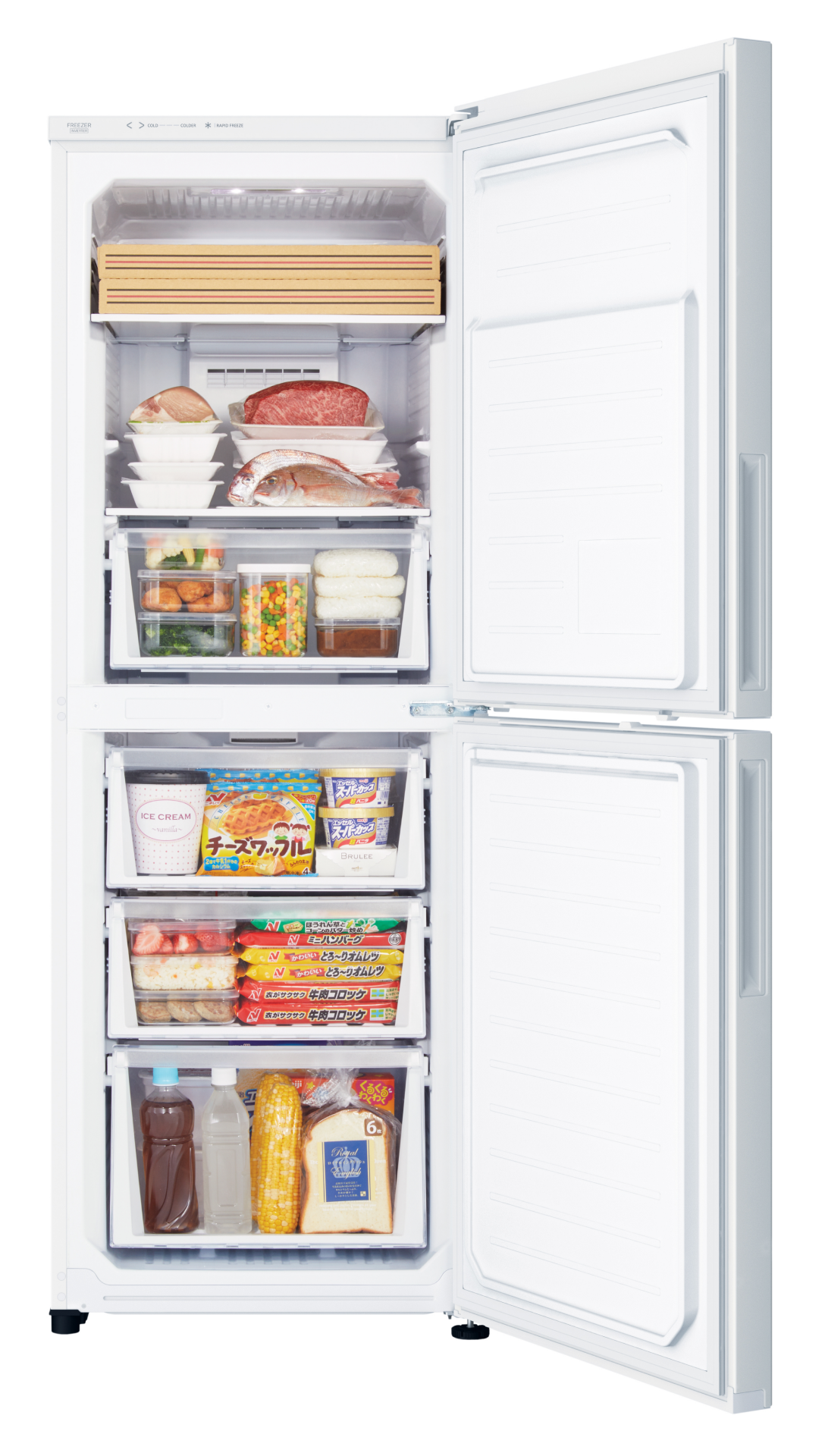 Mitsubishi MF-U218ET 2 Door Upright Freezer White - Image 2